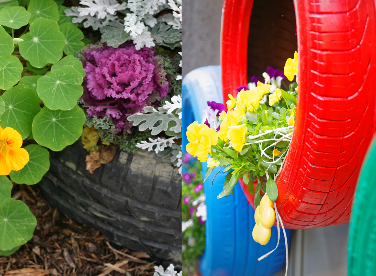 Tire Garden Planters