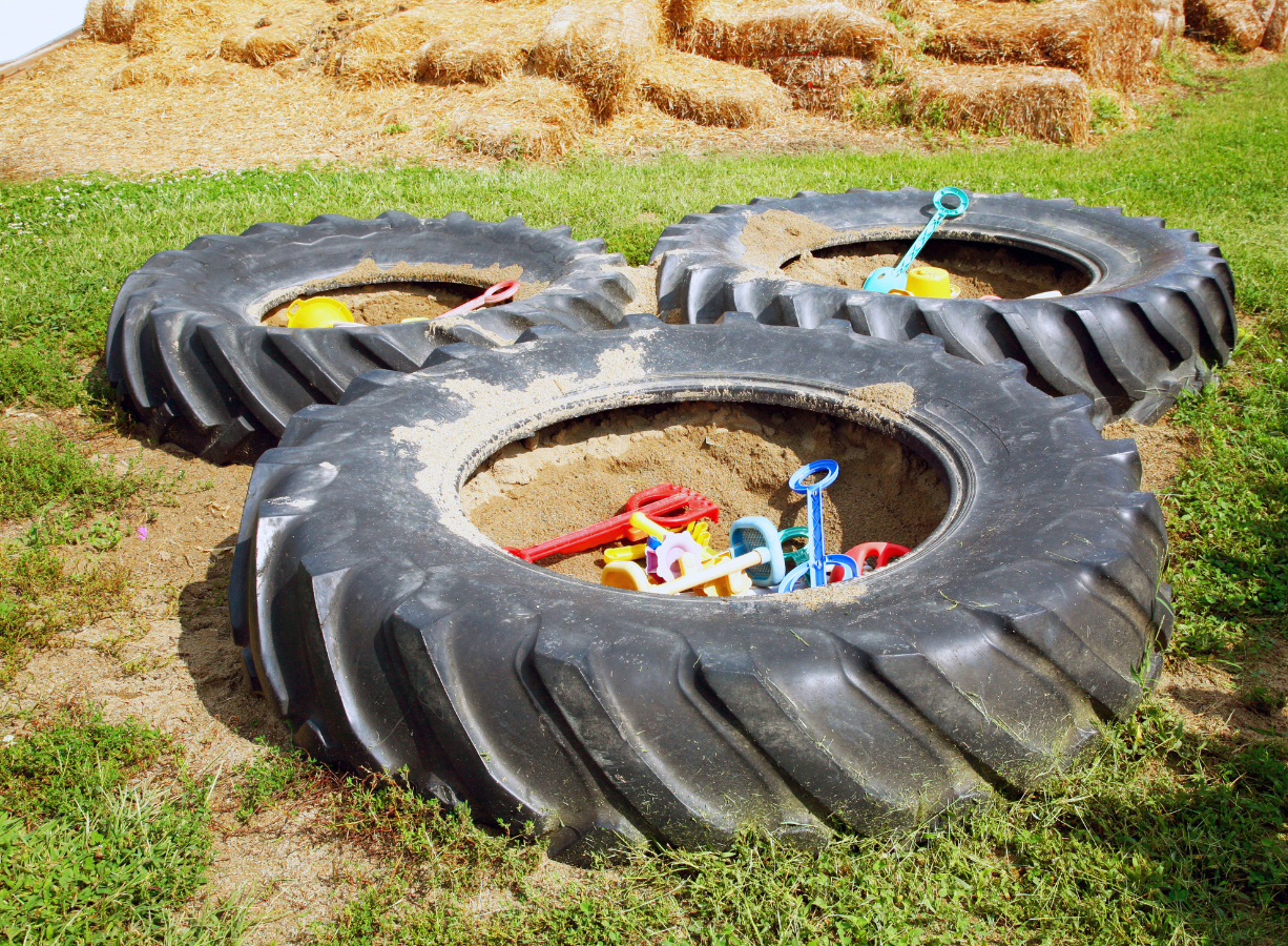 DIY tire projects: Tire Sandbox
